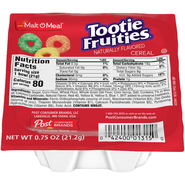 Tootie Fruites Cereal Bowls