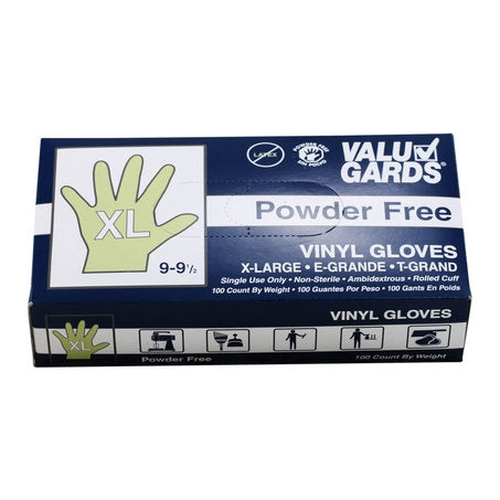 * Gloves Vinyl Powder Free Extra Large