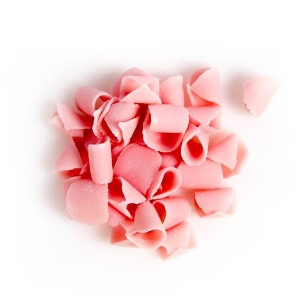 Pink Chocolate Curls Kosher