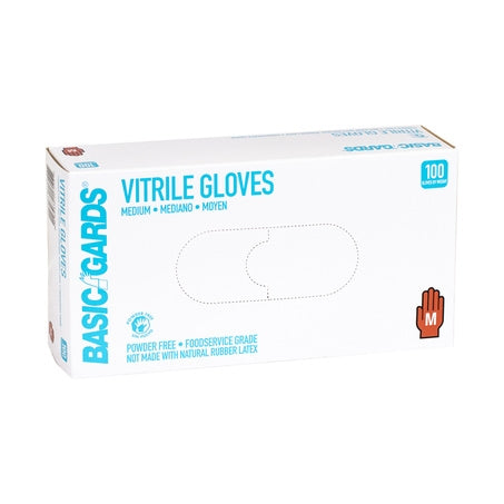 * Medium Blue Vitrile Gloves