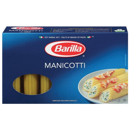 Medium Manicotti Pasta