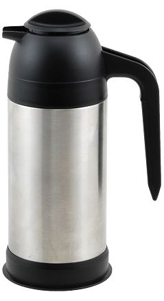 24oz Stainless Black Beverage Server
