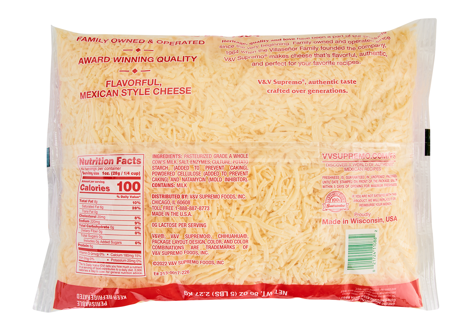 Chihuahua Shredded Cheese