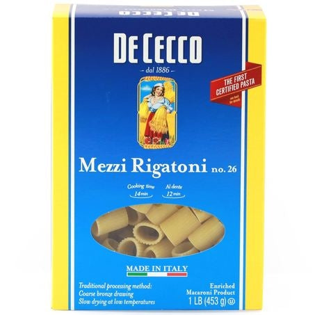 Mezzi Rigatoni Pasta #26