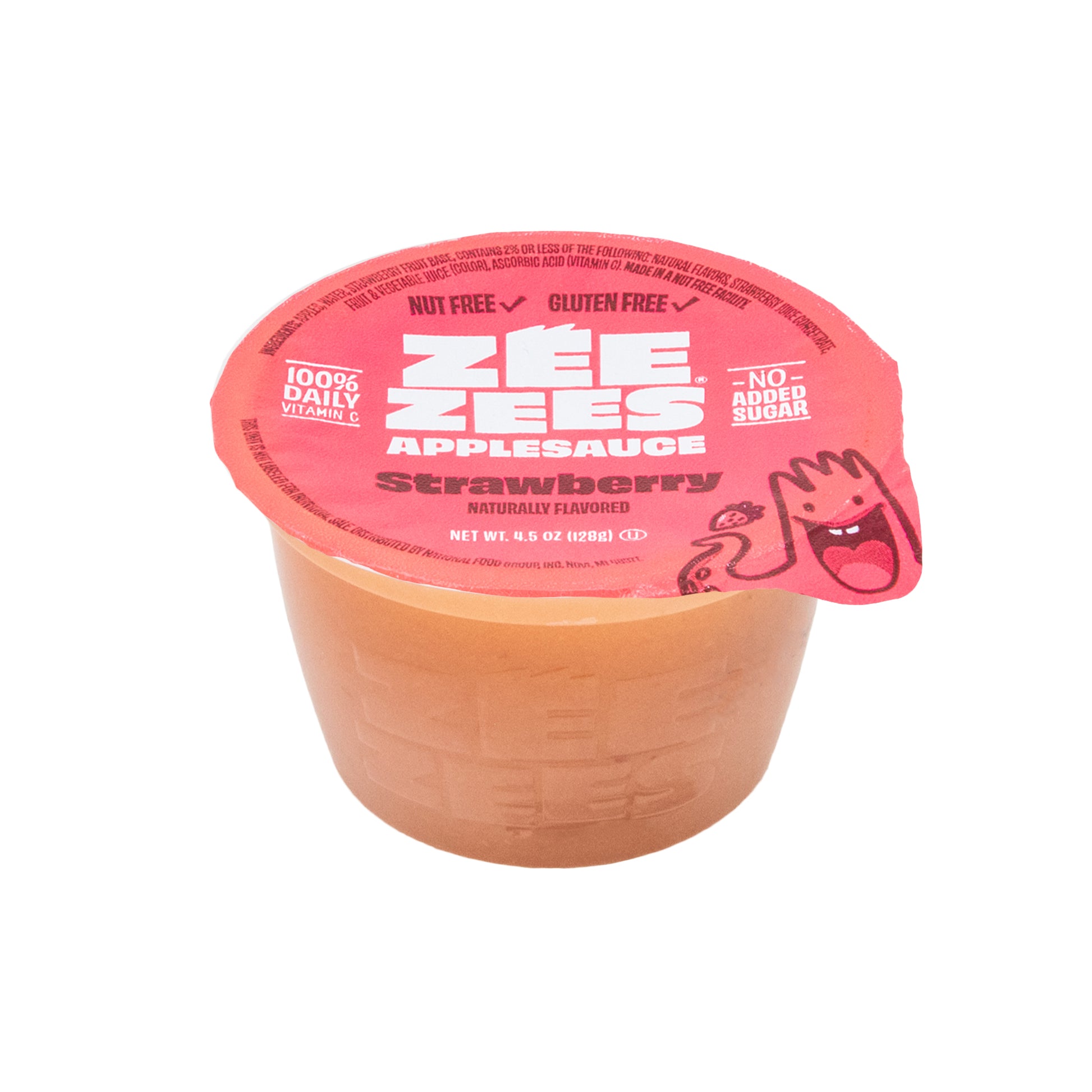 Unsweetened Strawberry Applesauce