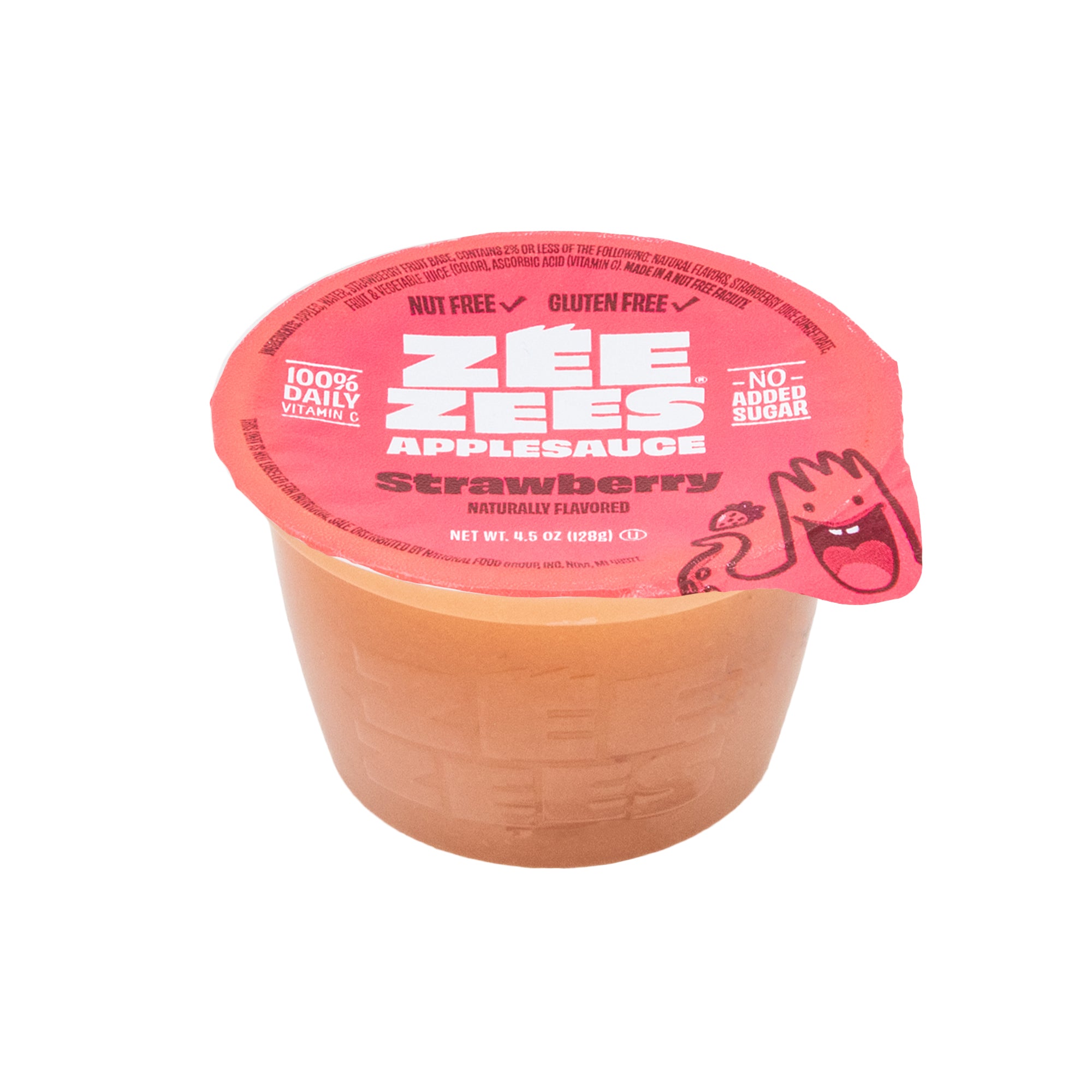 Unsweetened Strawberry Applesauce