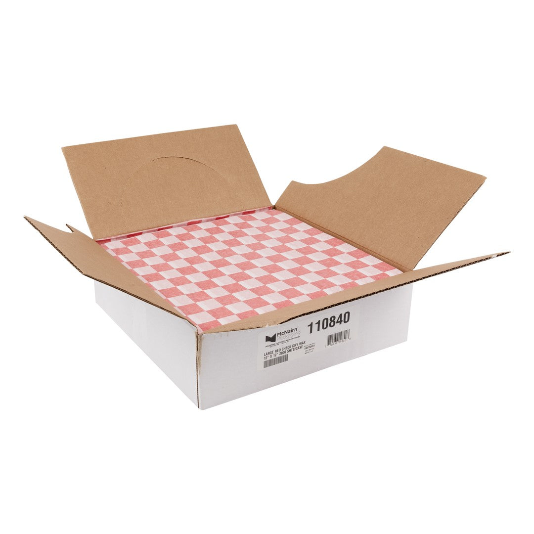 Red Checkerboard Wax Paper