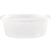 8oz Plastic Soup Container Combo With Lids