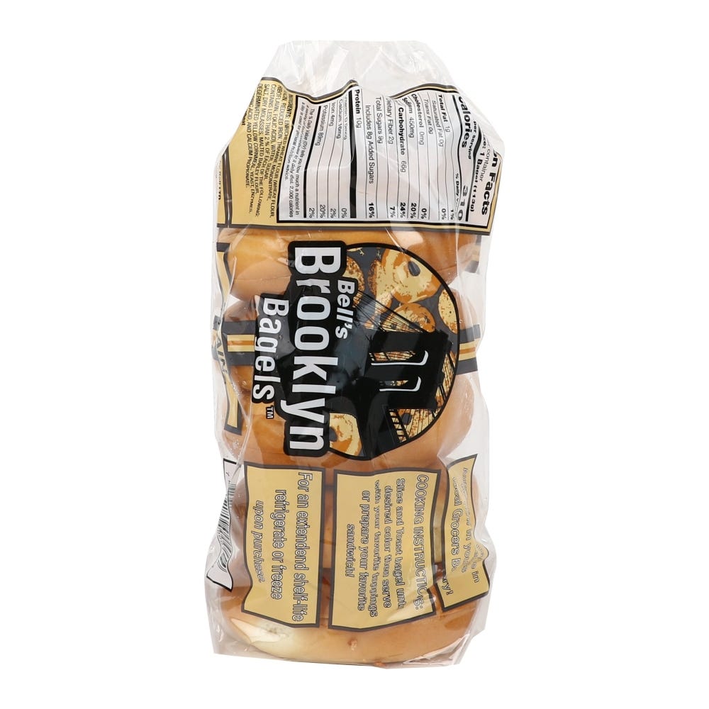 Plain Bagel Sliced 4 oz