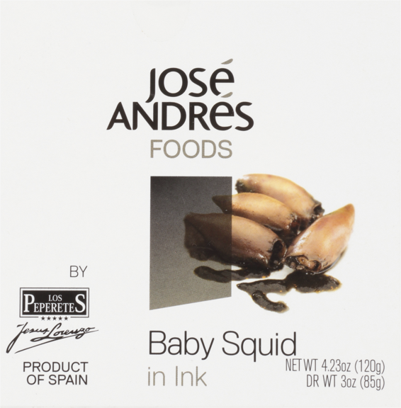 Jose Andres Baby Squid in Ink 4.23 oz