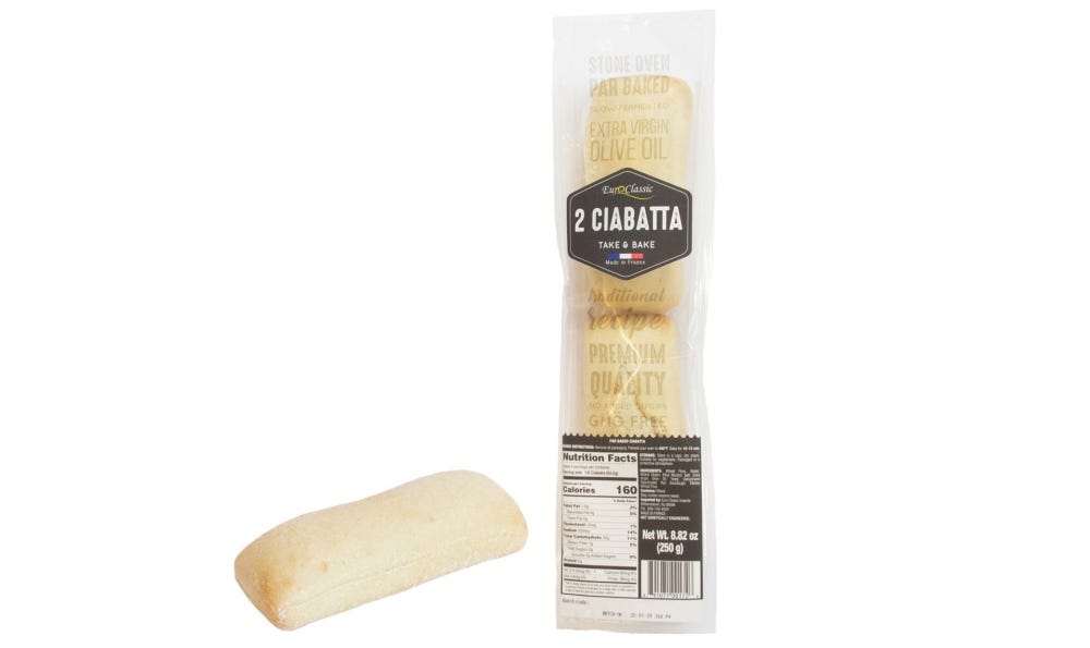 Authentic Ciabatta Half 2 Pack
