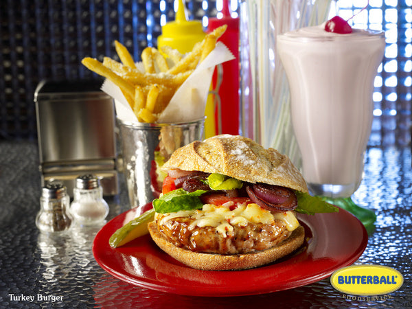 4oz Raw Turkey Burger