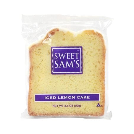 Individually Wrapped Iced Lemon Pound Cake Slices
