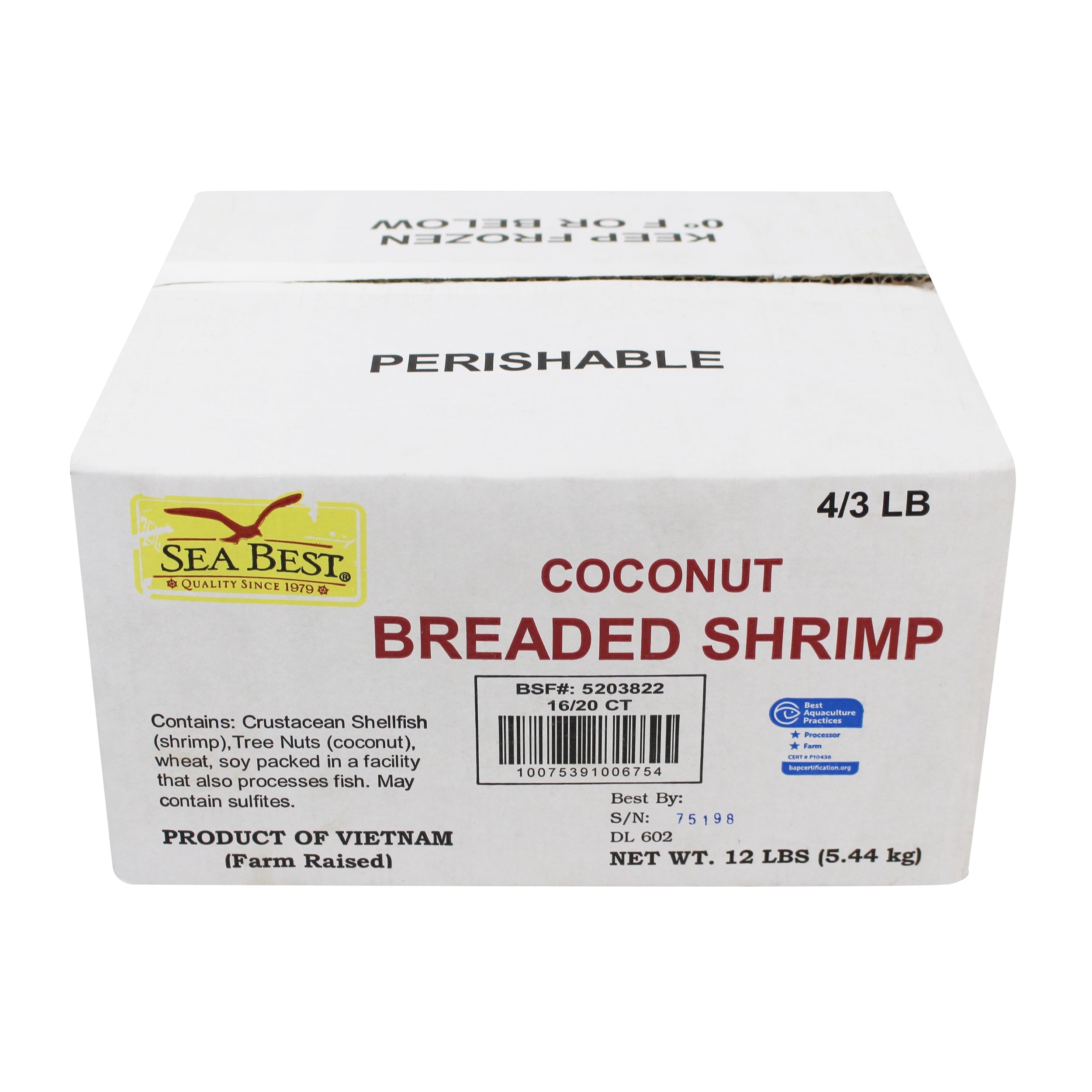 Coconut Breaded Shrimp 16/20