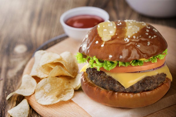 2.6oz Pretzel Hamburger Buns
