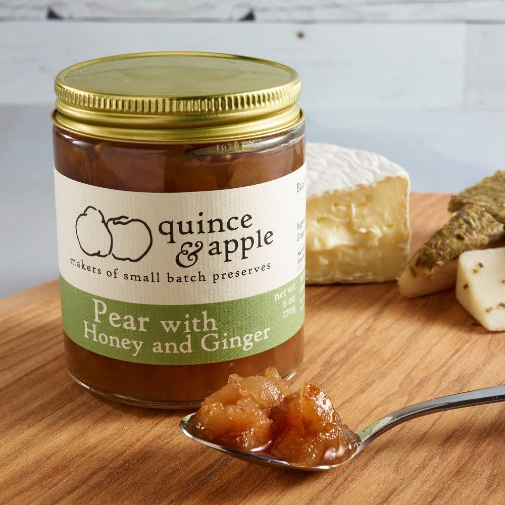 Quince & Apple Pear with Honey and Ginger Preserves 6 oz