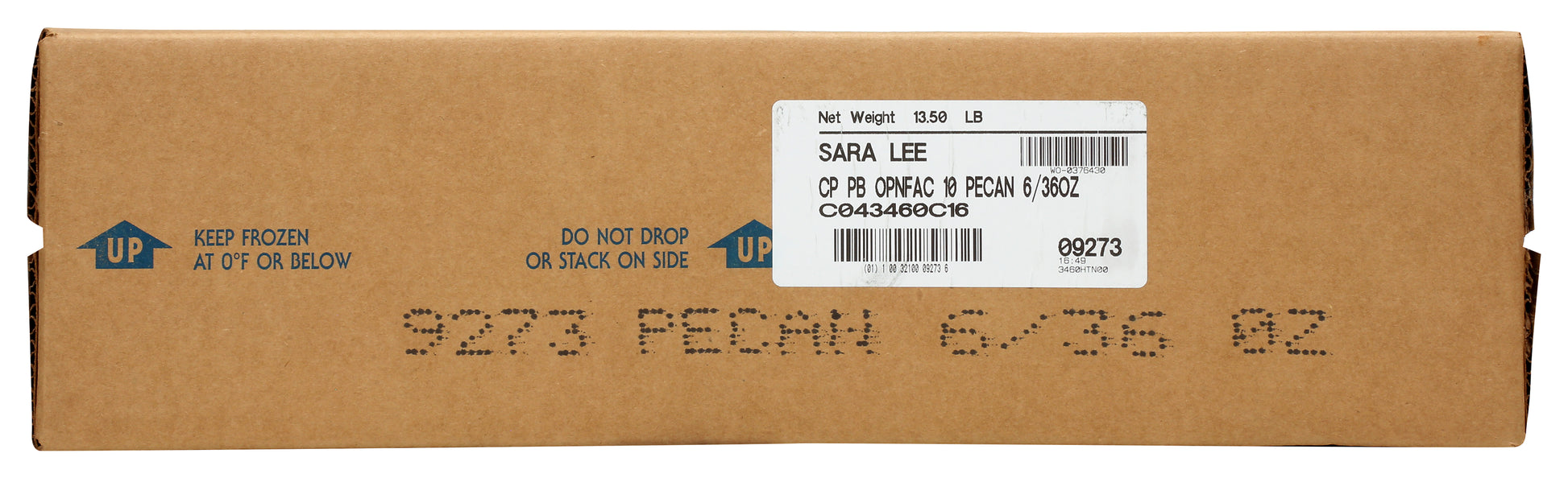 * 10 Inch Prebaked Pecan Pie