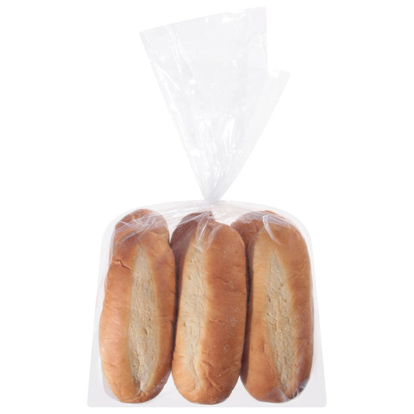 6 Inch Sliced White Hoagie Roll