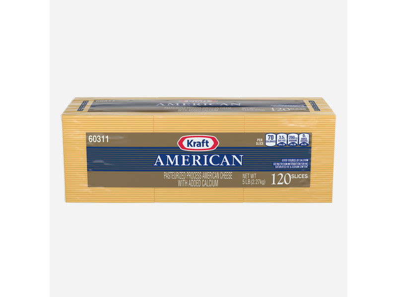 Yellow American Cheese Slices