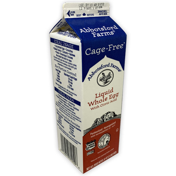 * Cage Free Whole Liquid Eggs