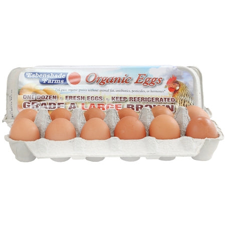 Organic Grade A Large Brown Eggs