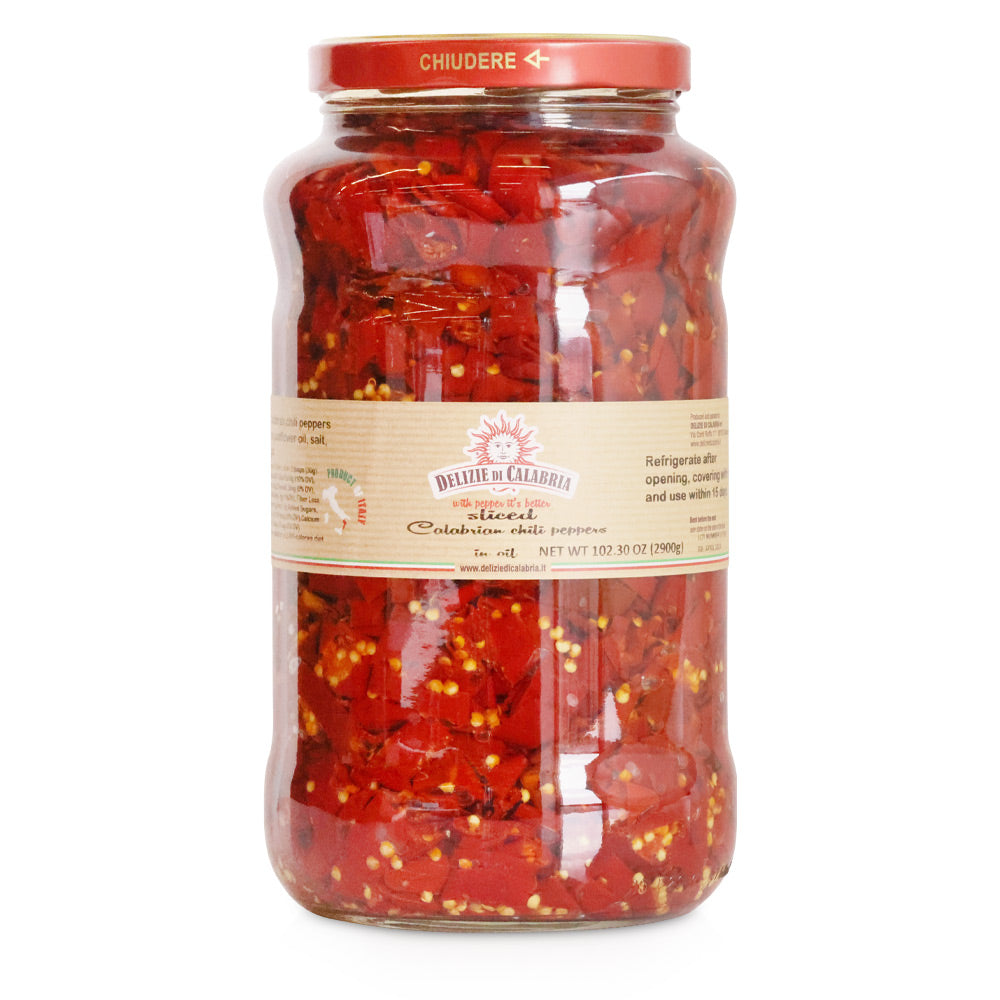 Hot Sliced Calabrian Chili Peppers
