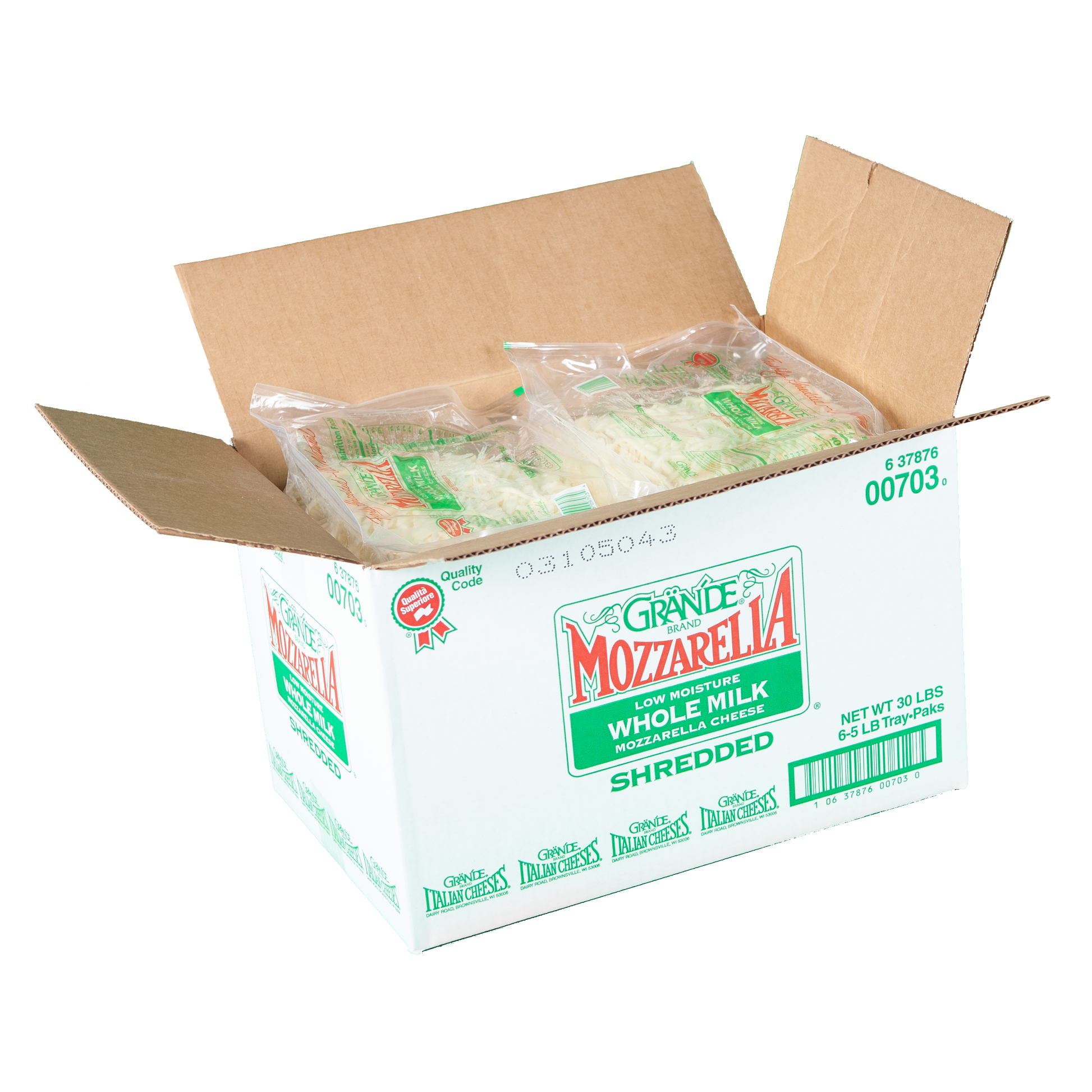 Whole Milk Shredded Mozzarella Cheese