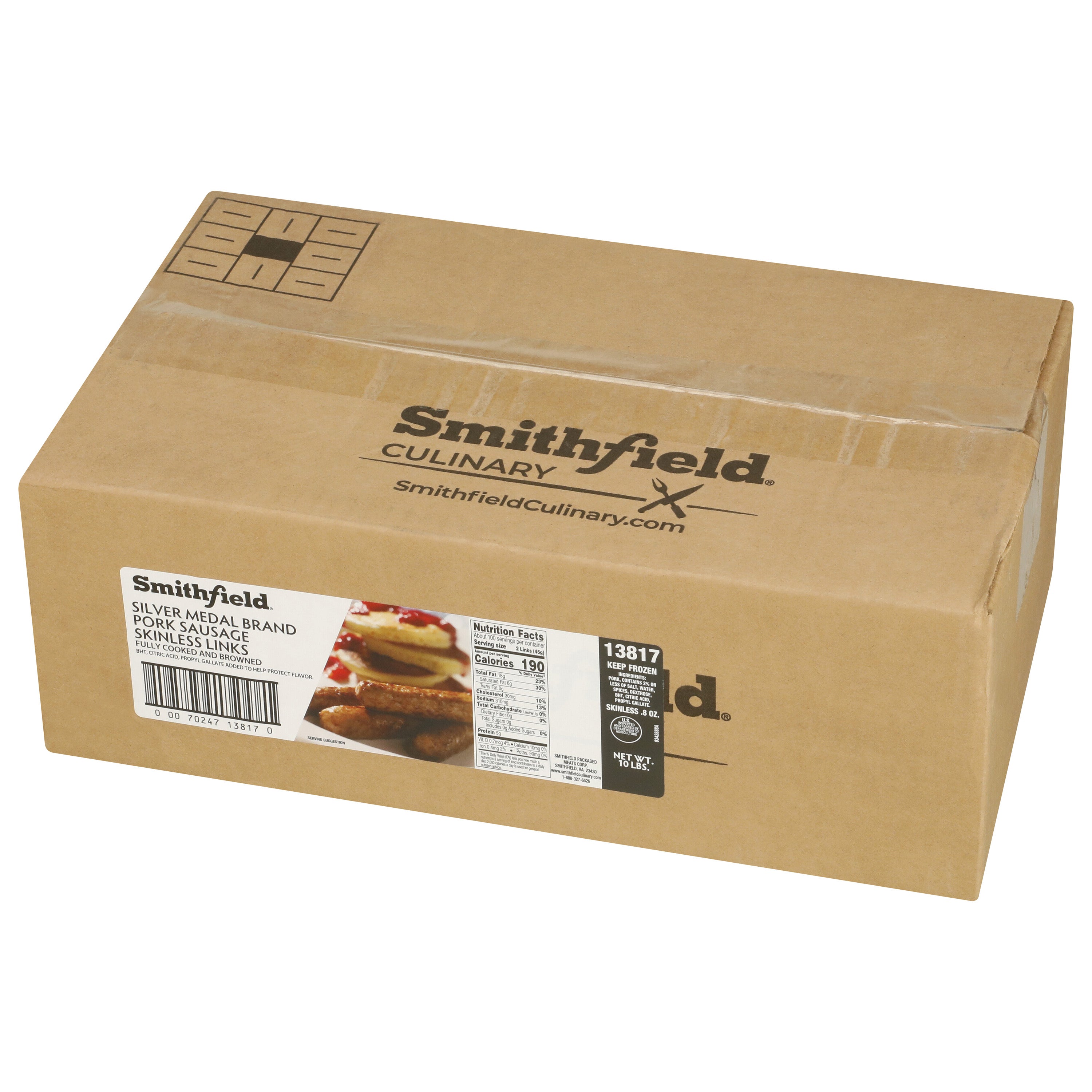 1oz Precooked Skinless Link Sausage
