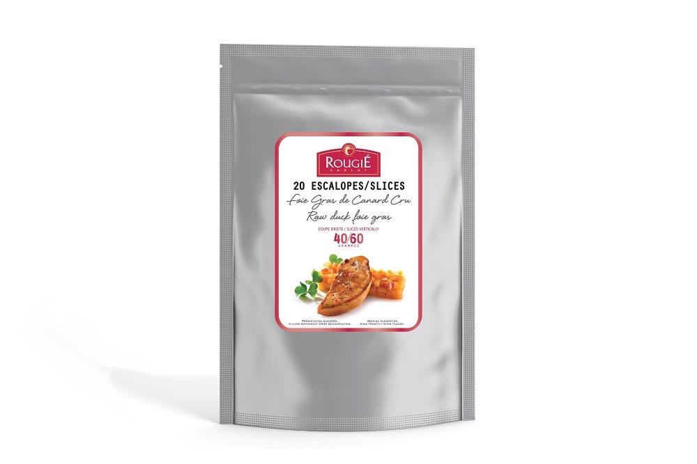 IQF Duck Foie Gras Sliced 20 Count