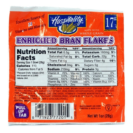Whole Grain Enriched Bran Flake Bowls