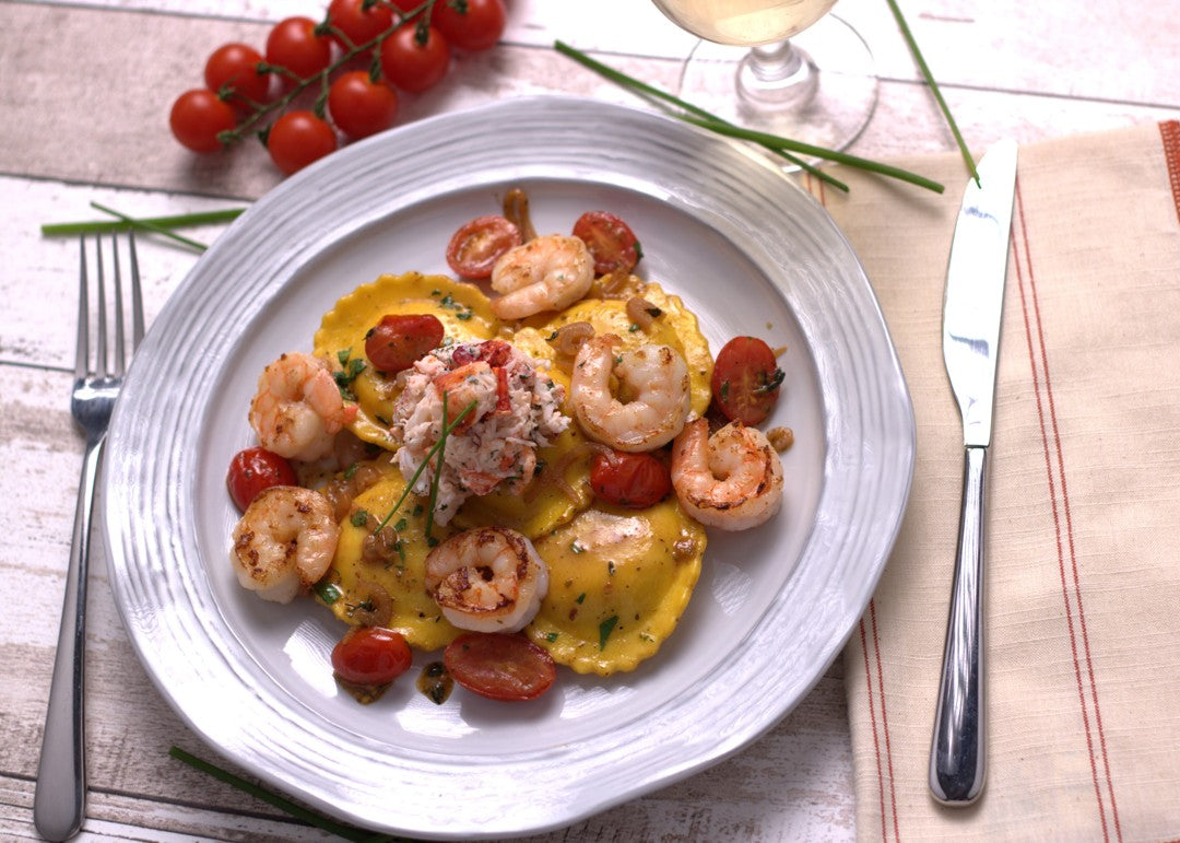 Frozen Lobster Saffron Ravioli