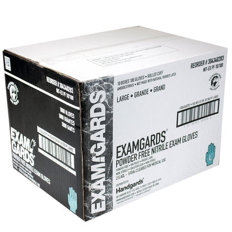 * Large Black Powder Free Nitrile Gloves