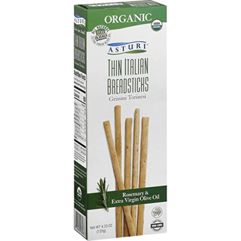 Rosemary and EVOO Organic Thin Breadstick