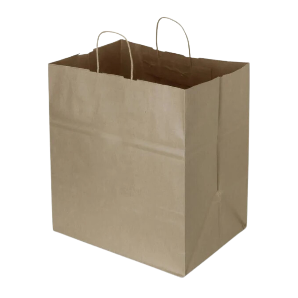15x10x15 Brown Paper Shopping Bag