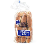 Sliced Hot Dog Rolls