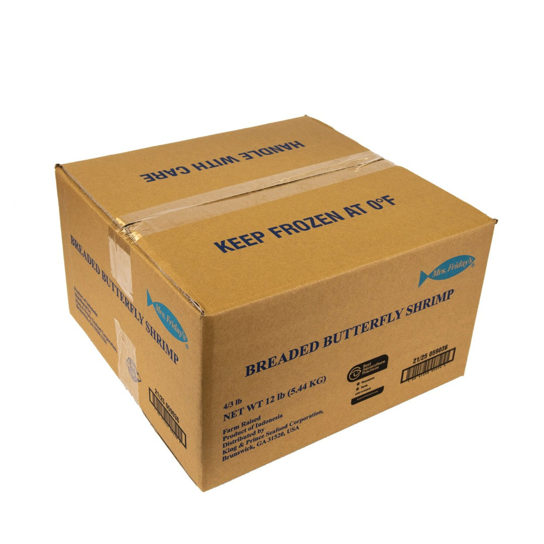 21-25 Breaded Butterfly Shrimp Frozen