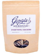 Everything Sourdough Crackers