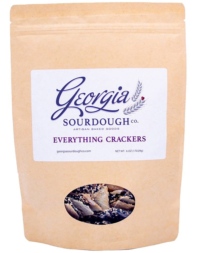 Everything Sourdough Crackers
