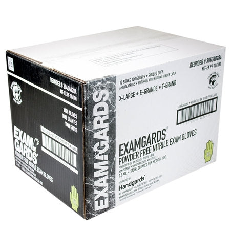 * Gloves Nitrile Black Powder Free Extra Large