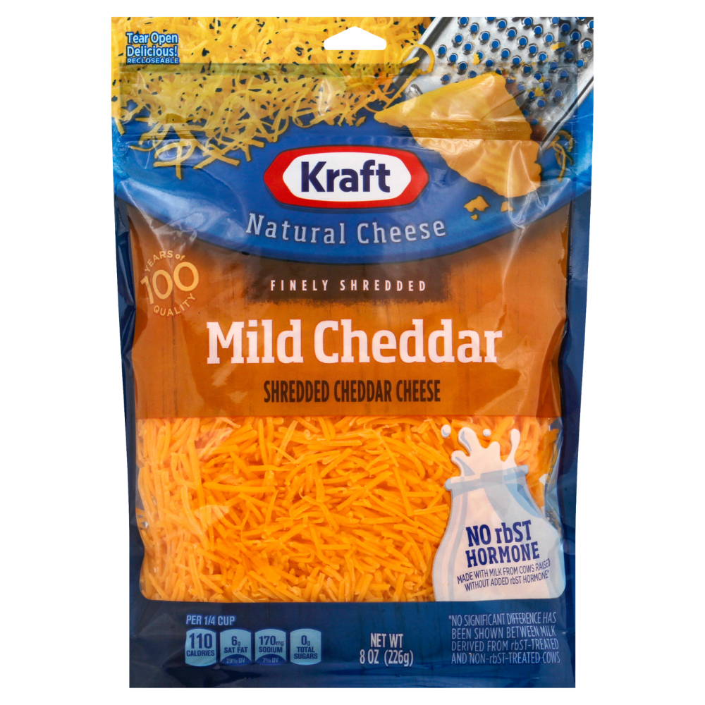 Finely Shredded Mild Cheddar Cheese