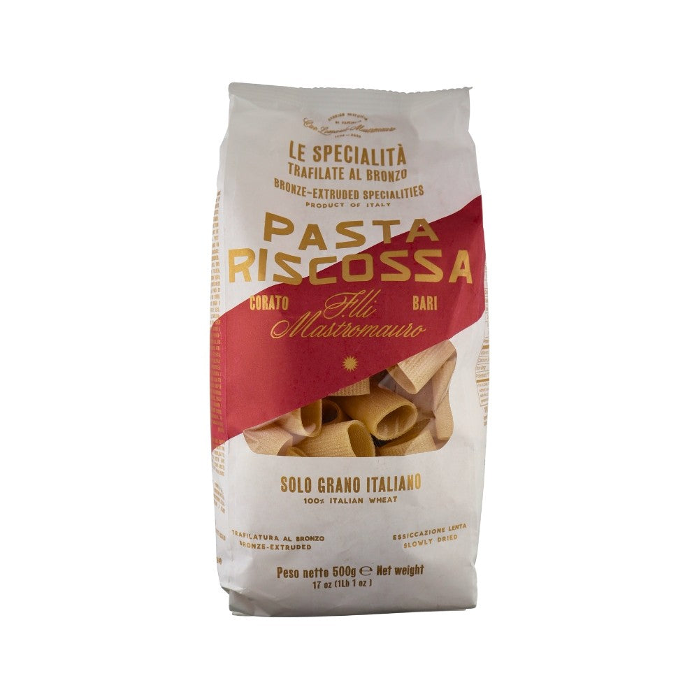 Bronze Die Cut Paccheri Pasta