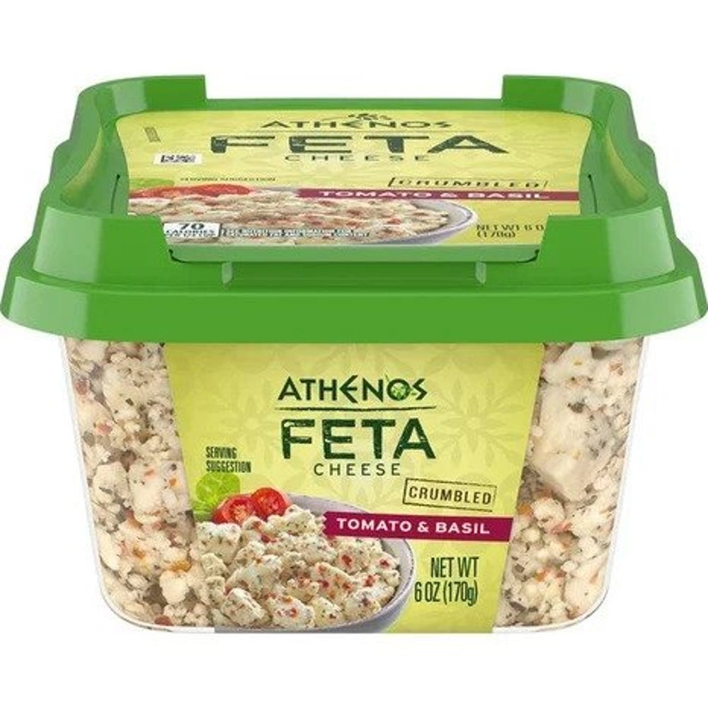 Tomato Basil Feta Crumbles