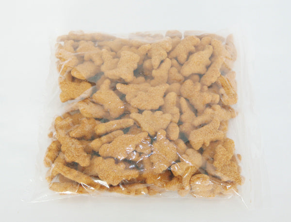 Cooked Dino Shaped Chicken Nuggets