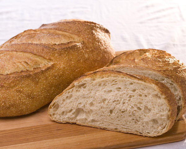 Sourdough Loaf Parbaked and Sliced