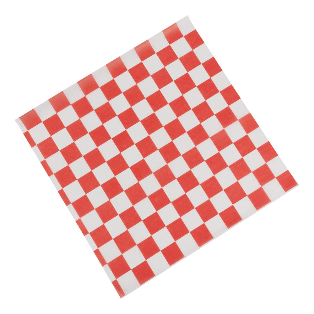 Red Checkerboard Wax Paper