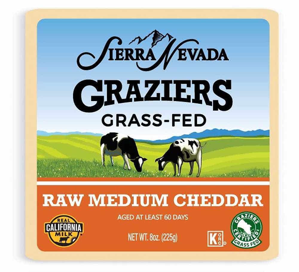 Raw Milk Grass Fed Medium Cheddar Bar