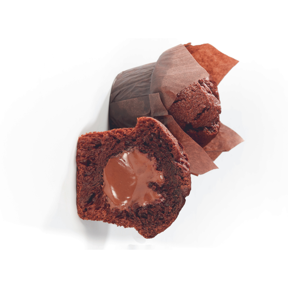 Hazelnut Filled Chocolate Muffins