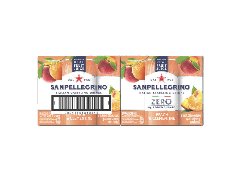 Zero Sugar Peach Sparkling Drink