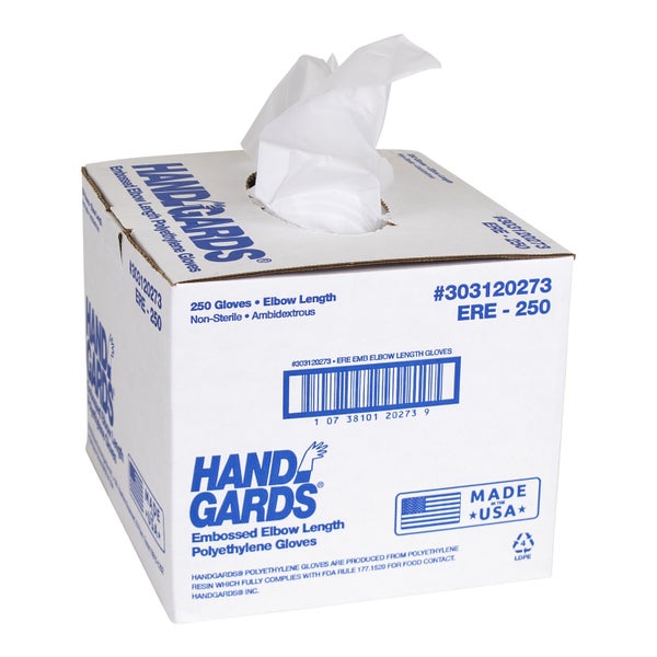 Polyethylene Elbow Length Clear Gloves