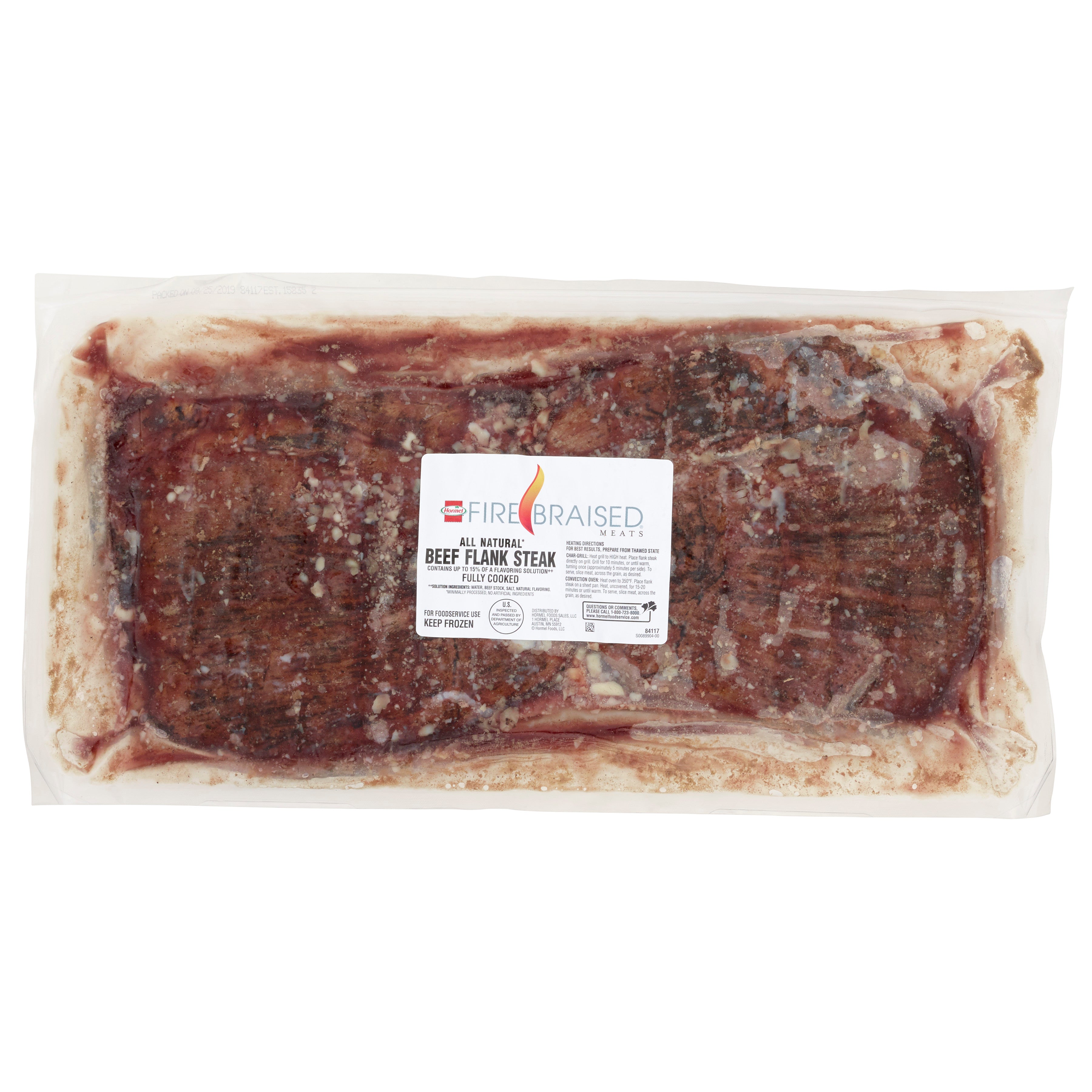 Fire Braised Beef Flank Steak